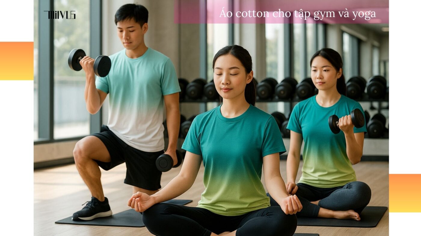 Áo thun thể thao cho người thích vải cotton