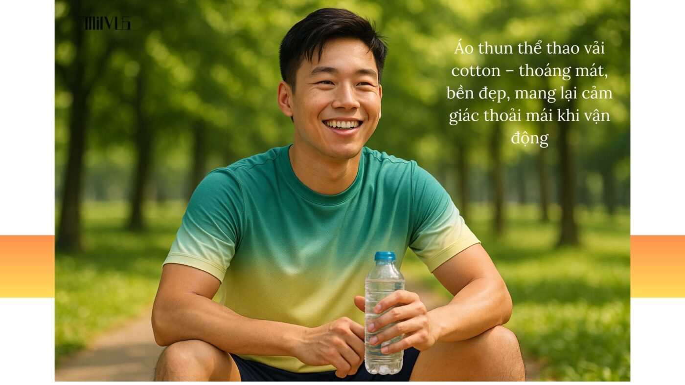 Áo thun thể thao cho người thích vải cotton