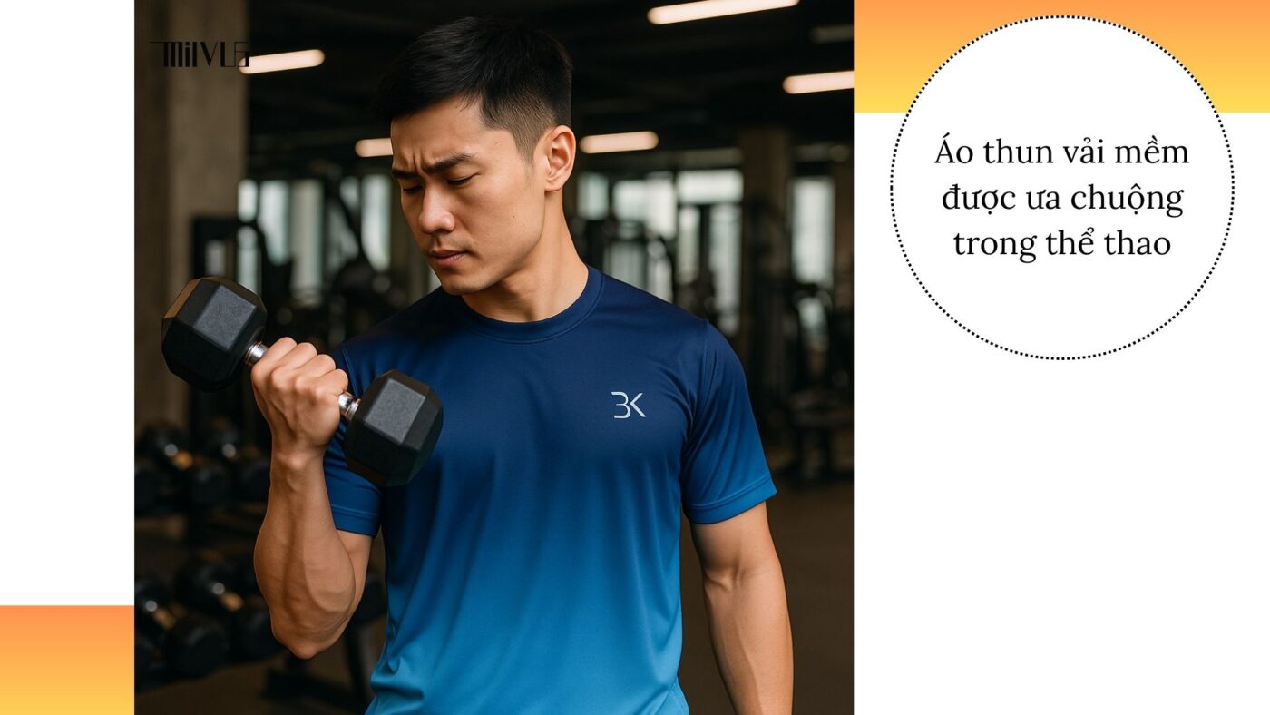 Áo thun thể thao cho người thích vải mềm mại