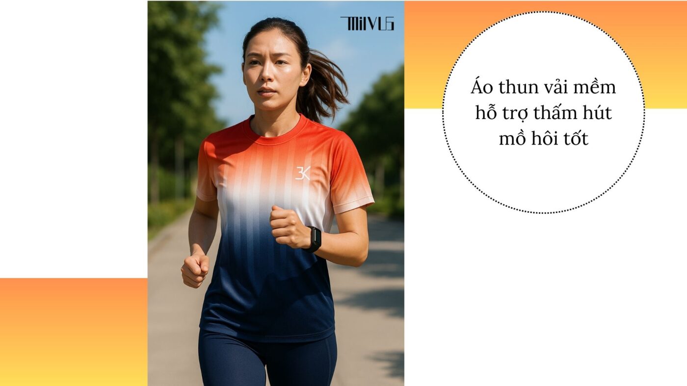 Áo thun thể thao cho người thích vải mềm mại