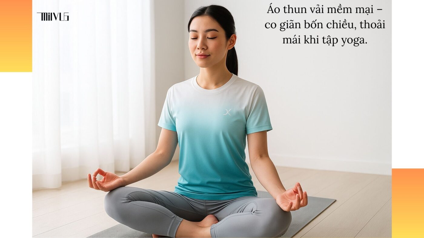 Áo thun thể thao cho người thích vải mềm mại