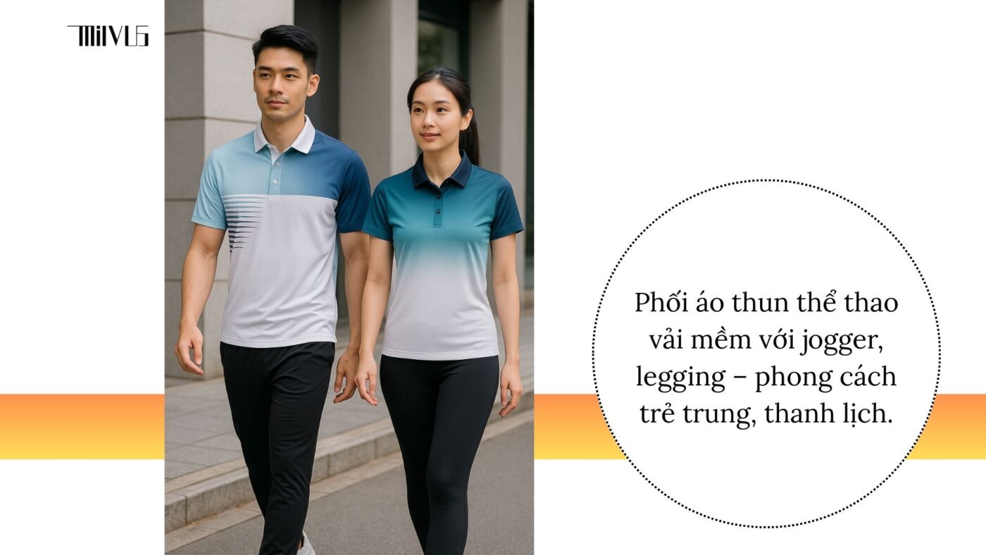 Áo thun thể thao cho người thích vải mềm mại