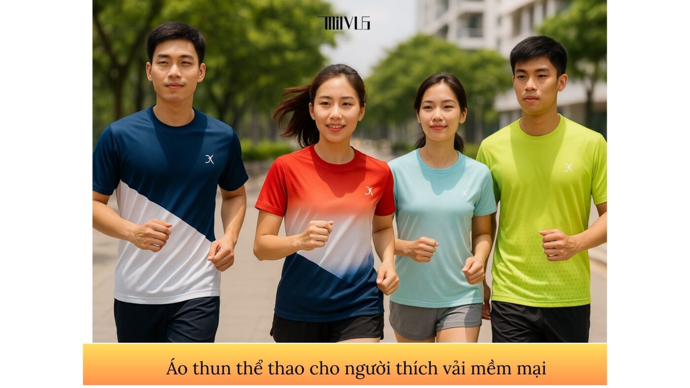 Áo thun thể thao cho người thích vải mềm mại