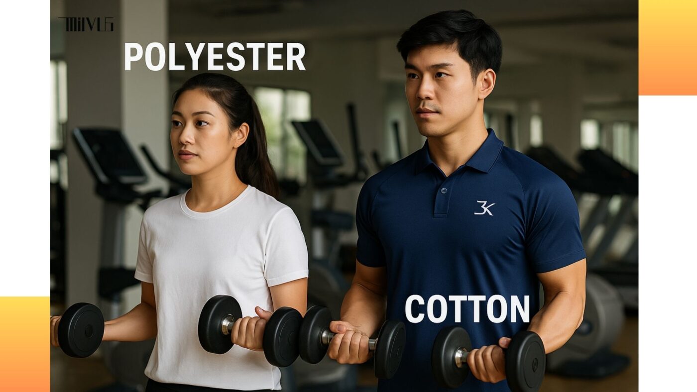Áo thun thể thao cho người thích vải polyester