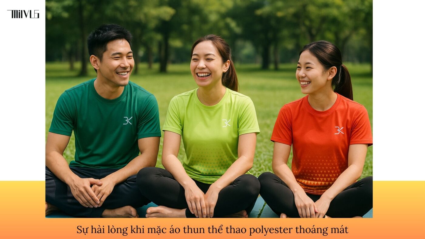 Áo thun thể thao cho người thích vải polyester