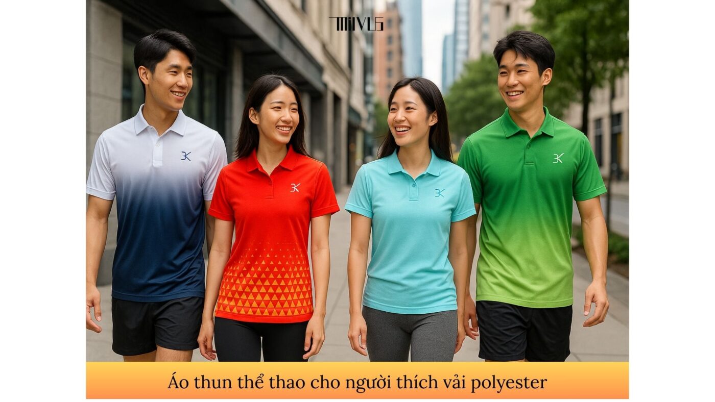 Áo thun thể thao cho người thích vải polyester