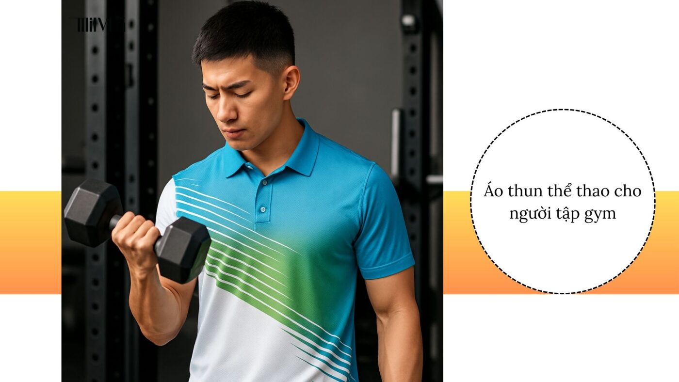 Áo thun thể thao cho người thích vải thoáng khí