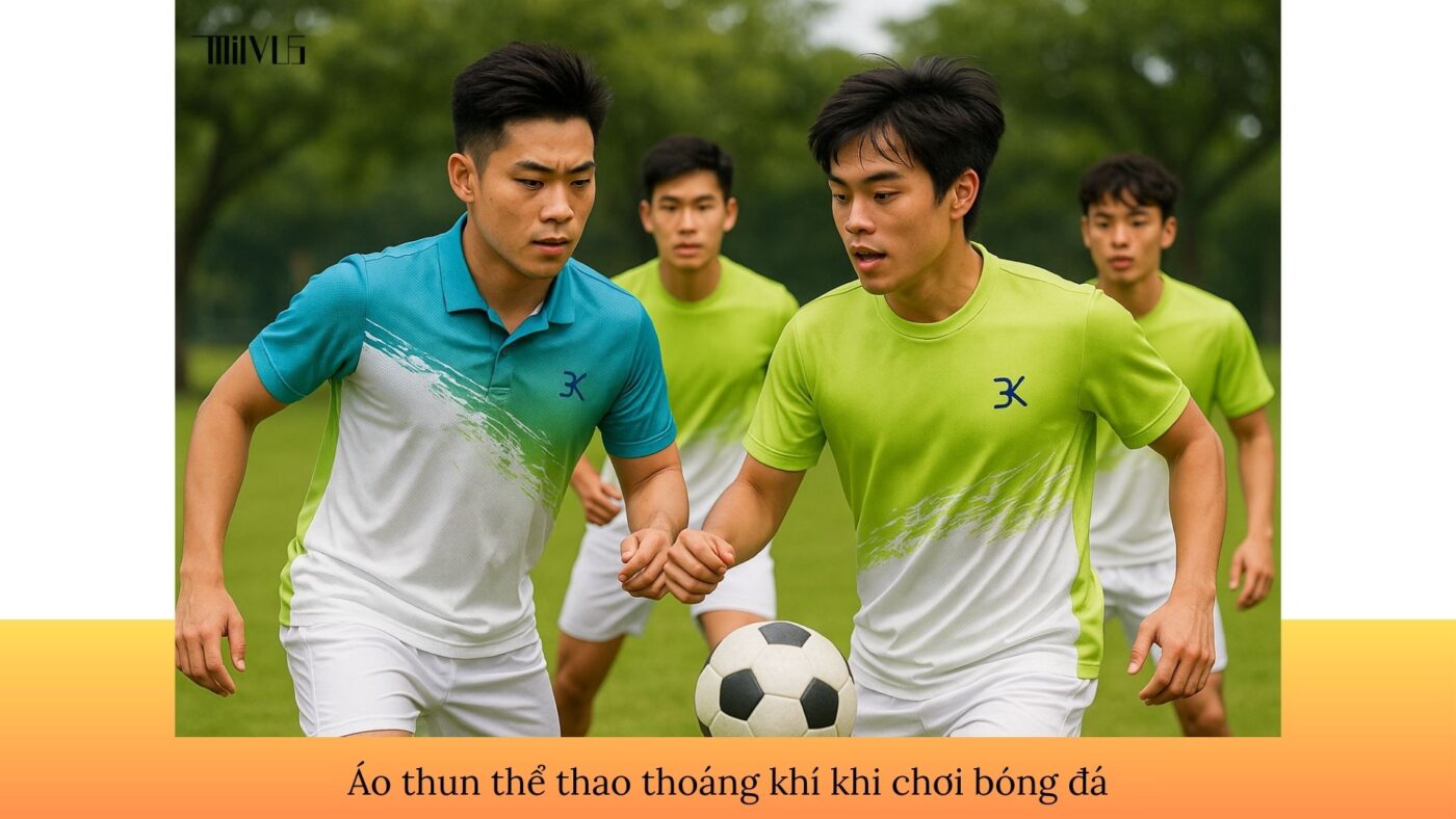Áo thun thể thao cho người thích vải thoáng khí