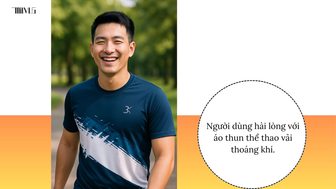 Áo thun thể thao cho người thích vải thoáng khí