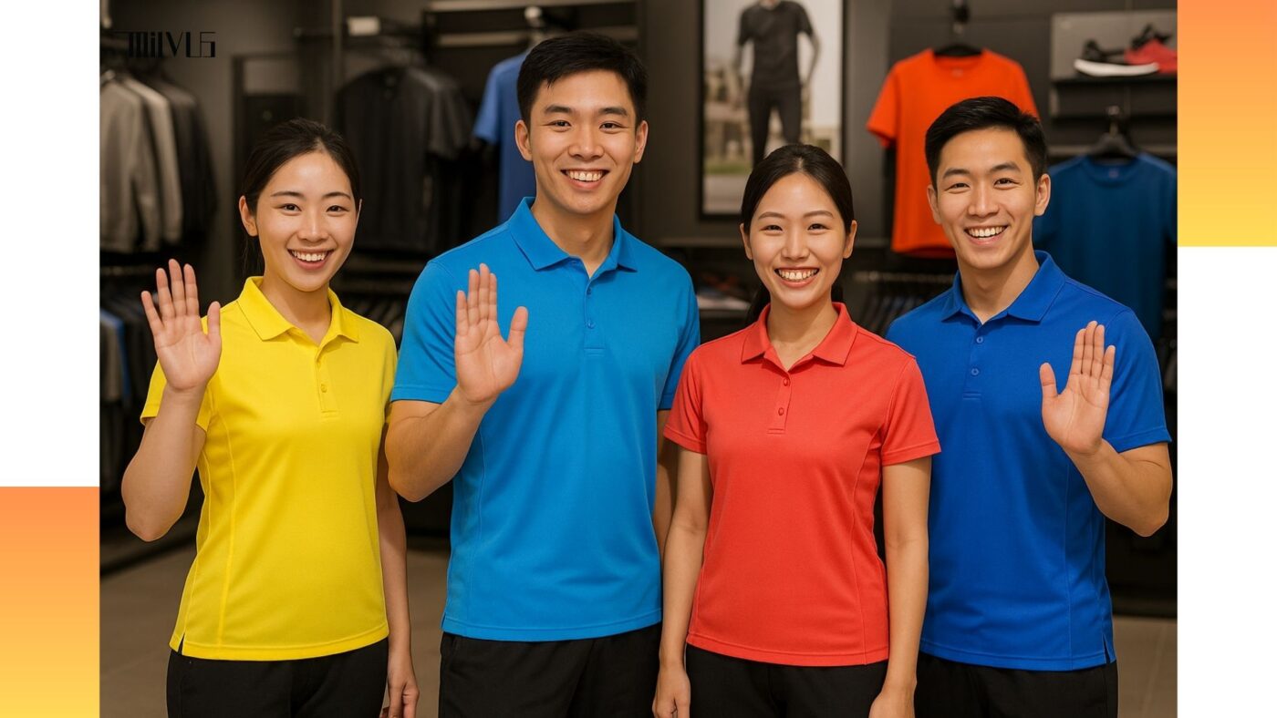 Áo thun thể thao cho nhân viên bán hàng