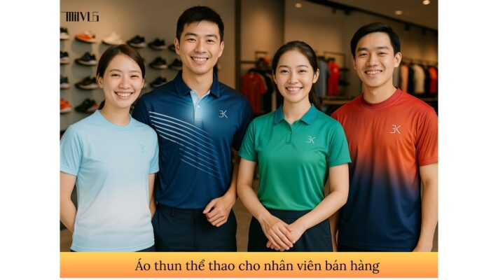 Áo thun thể thao cho nhân viên bán hàng