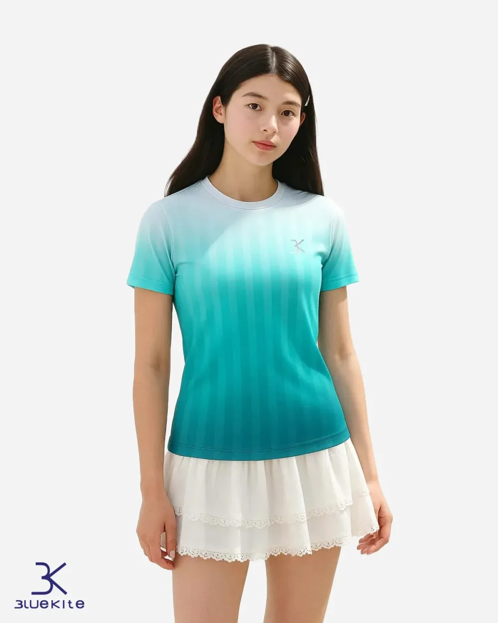 Áo T-Shirt Thể Thao Nữ BlueKite Không Nhăn, co giãn 4 chiều, chất liệu Coolmax BRT110W - Ảnh 8