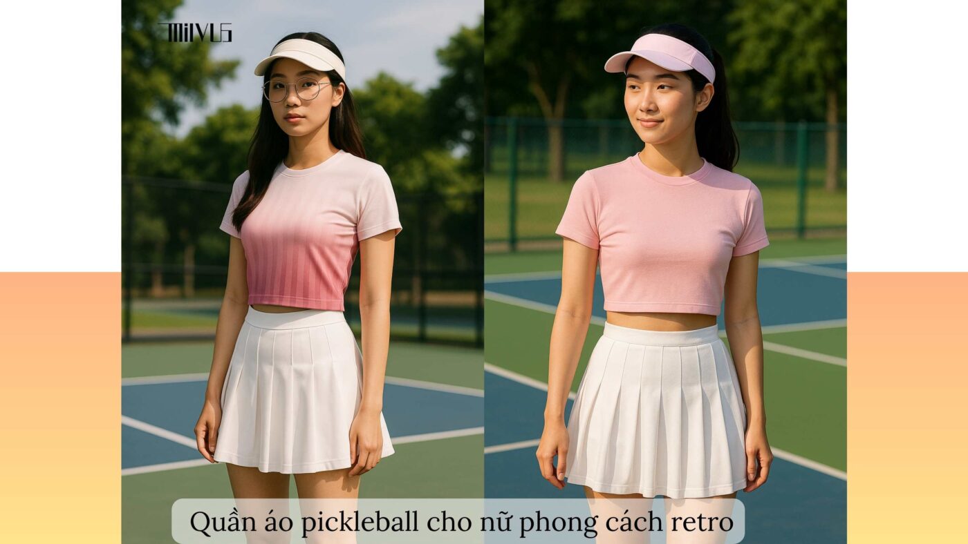 Quần áo pickleball cho thanh niên yêu phong cách retro