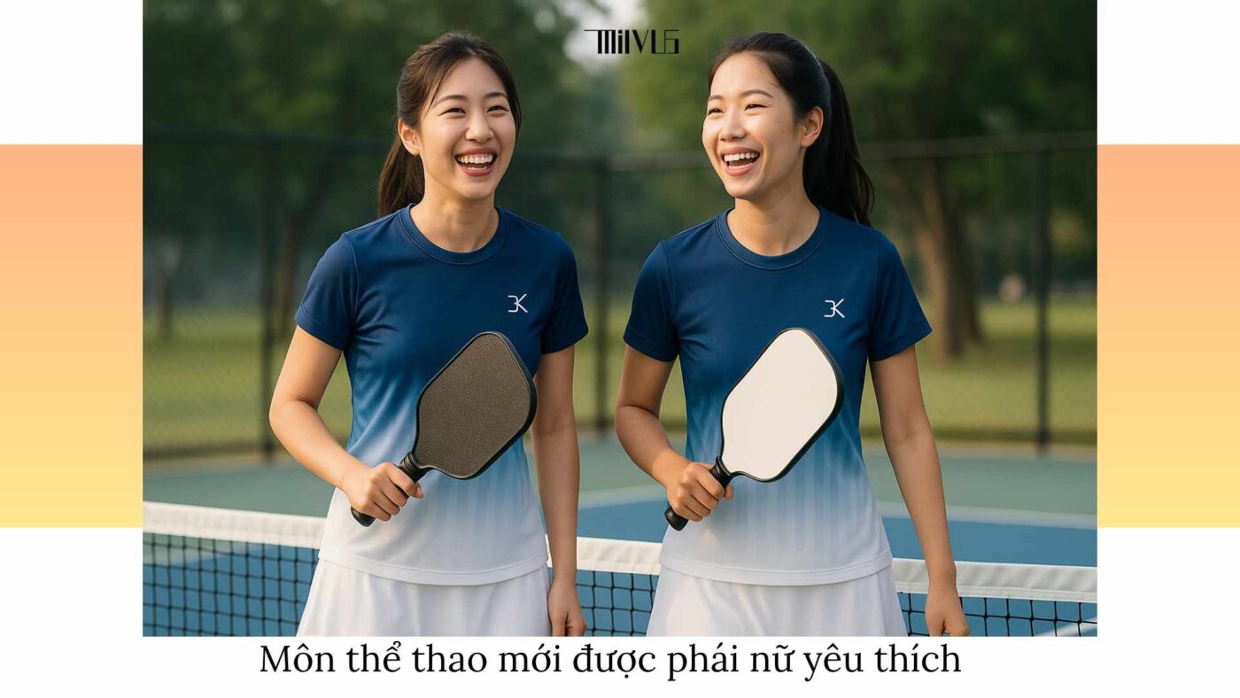 Outfit pickleball cho bạn gái thích outfit nữ tính