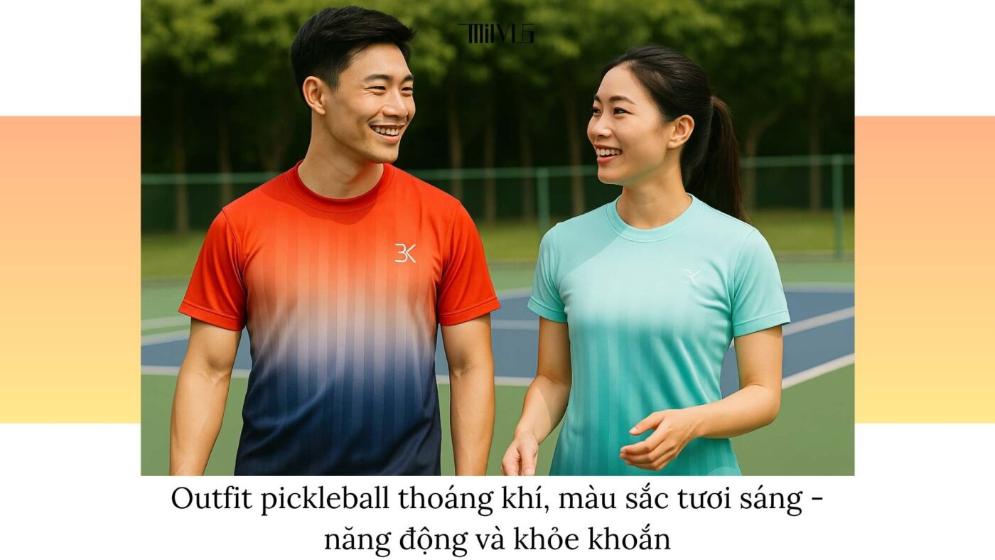 Outfit pickleball cho thanh niên thích vận động ngoài trời