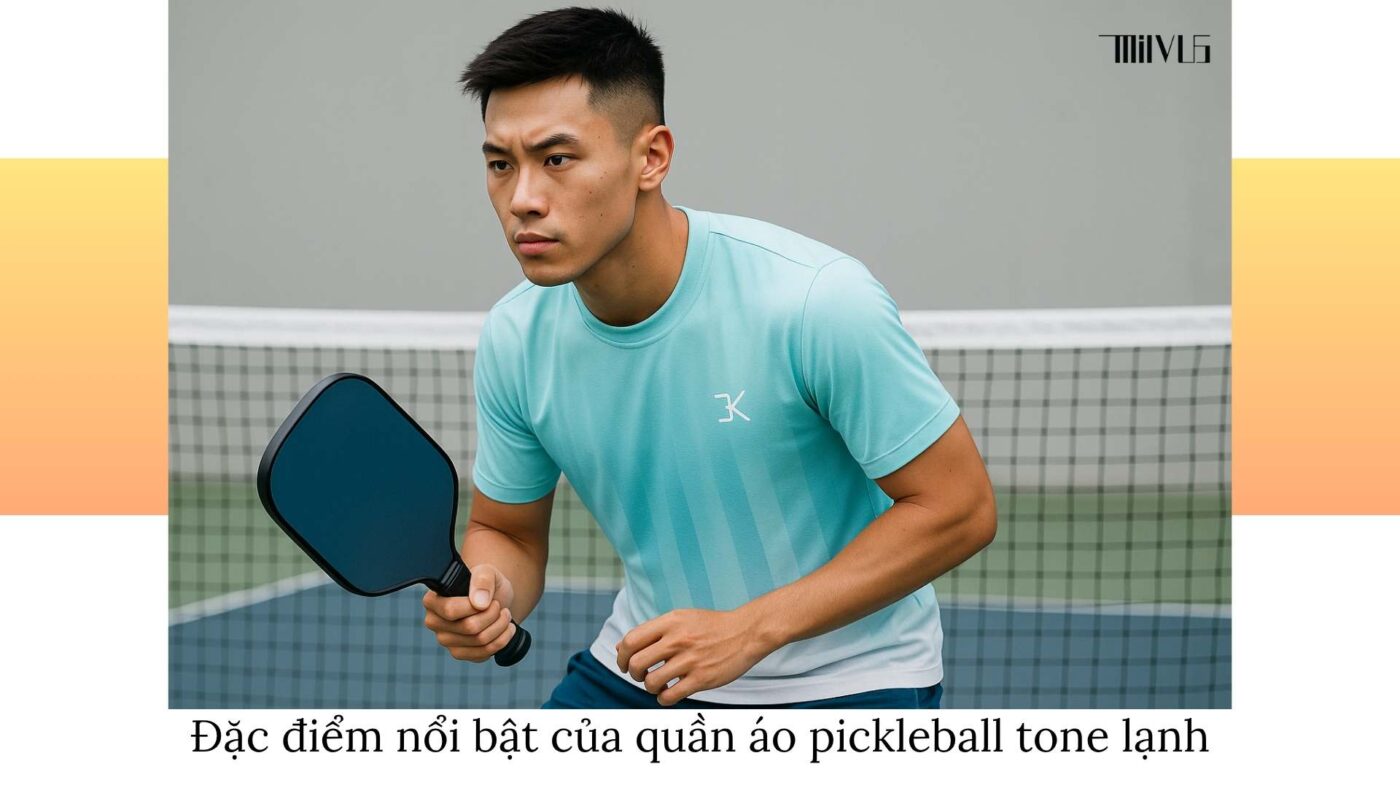 Quần áo pickleball cho bạn nam thích tone lạnh