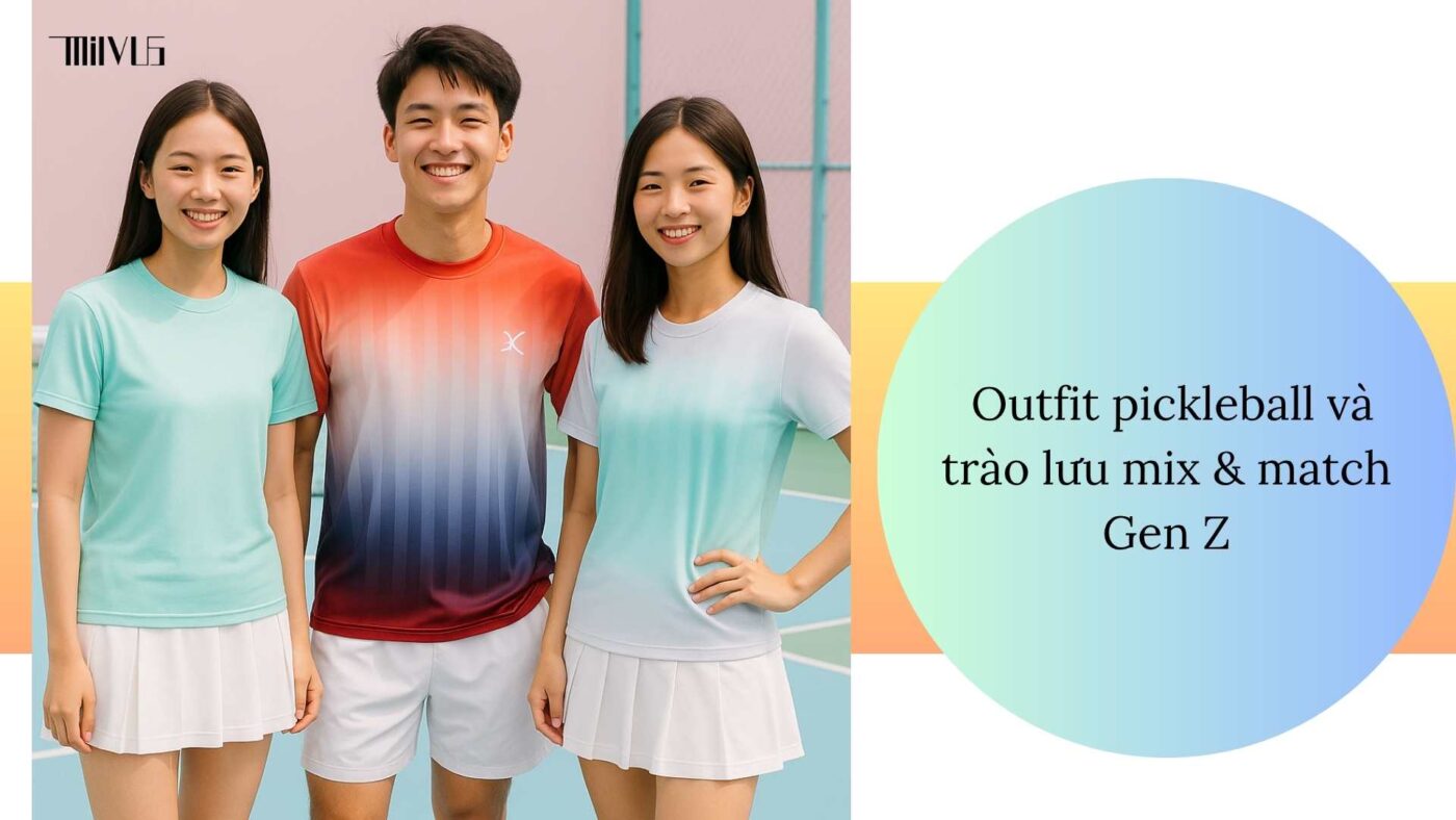 Outfit pickleball cho giới trẻ đam mê mix & match
