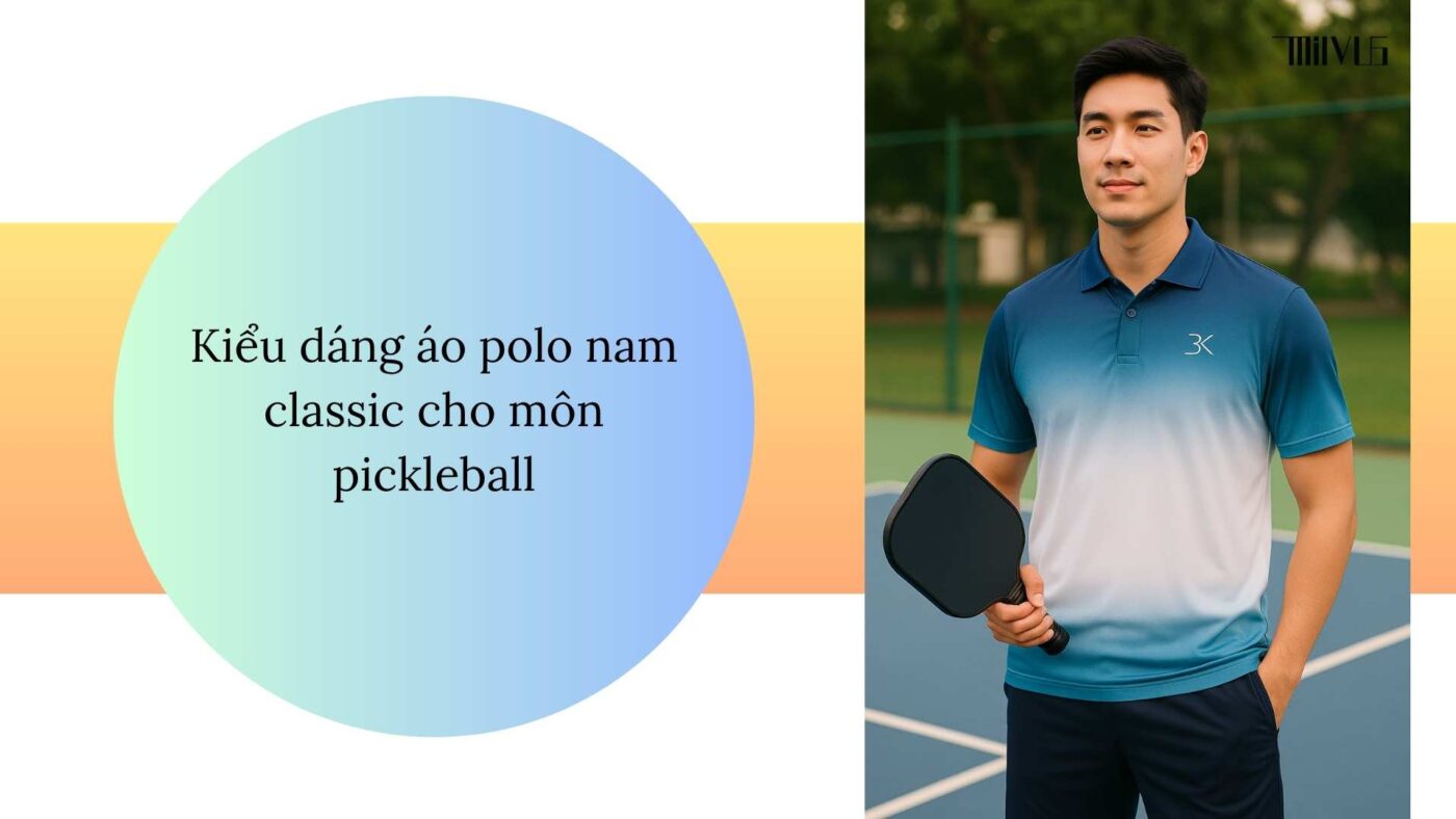 Quần áo pickleball cho bạn nam thích style classic