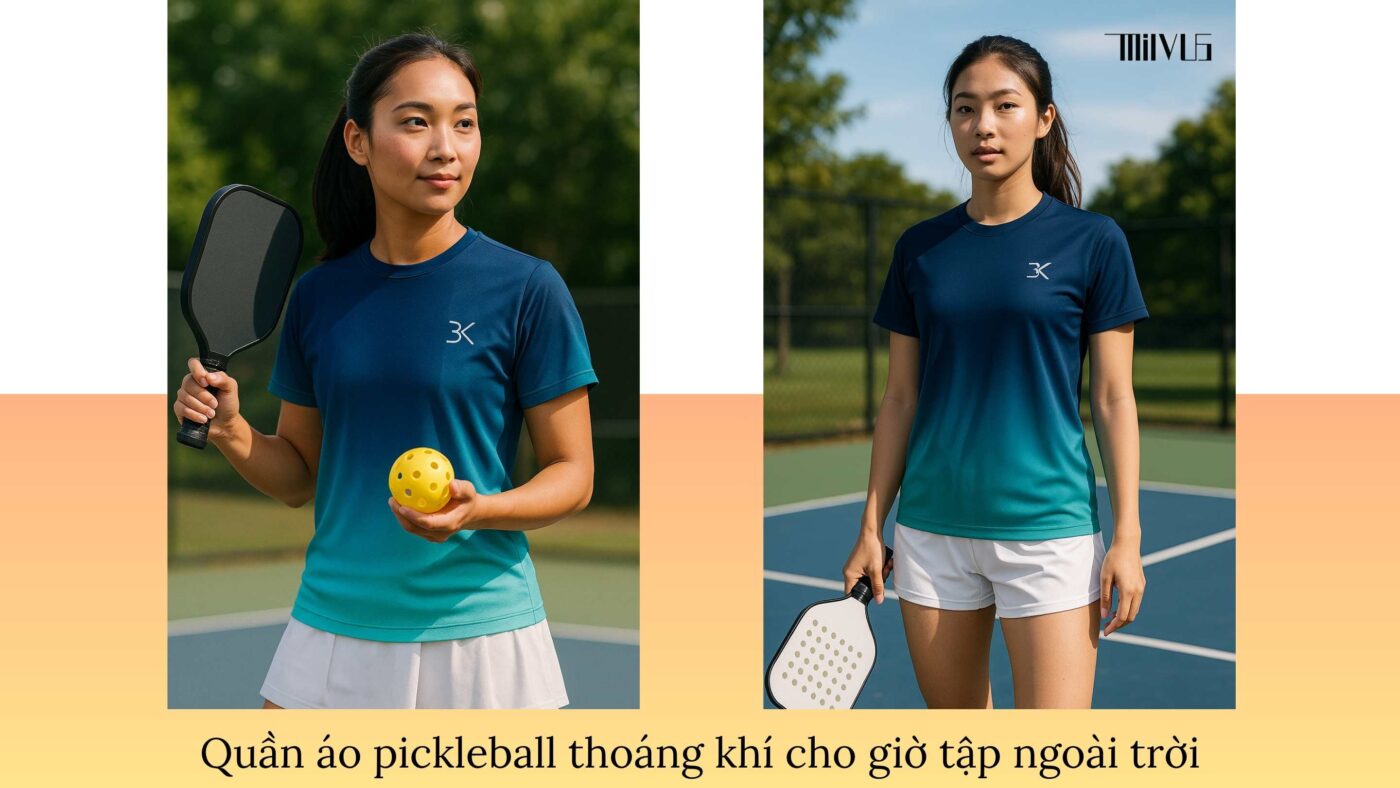 Quần áo pickleball cho mẹ trẻ muốn duy trì vóc dáng