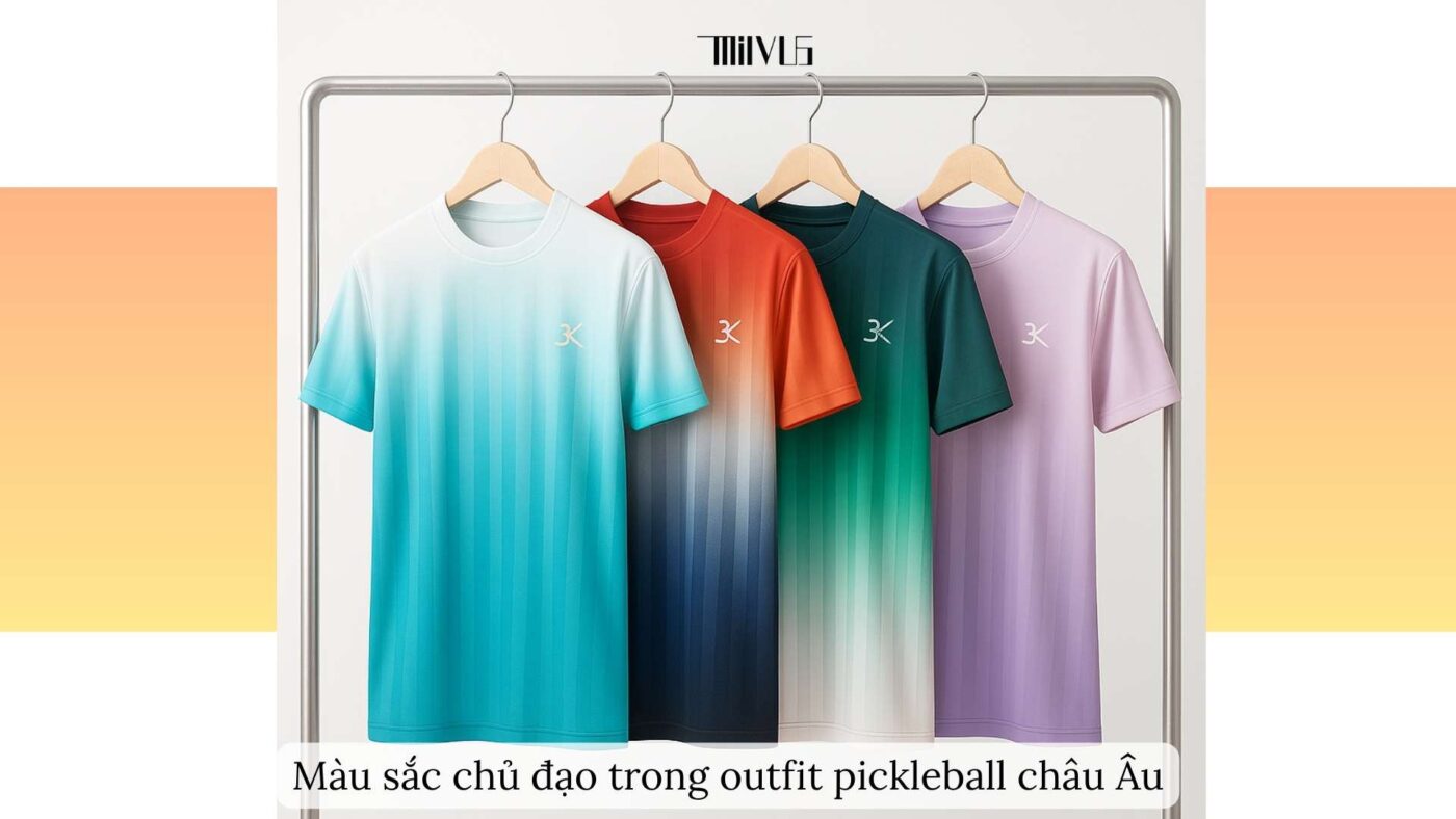 Quần áo pickleball cho giới trẻ yêu phong cách châu Âu