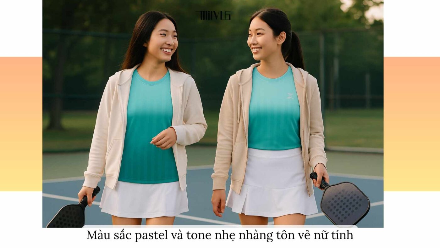 Outfit pickleball cho bạn gái thích outfit nữ tính