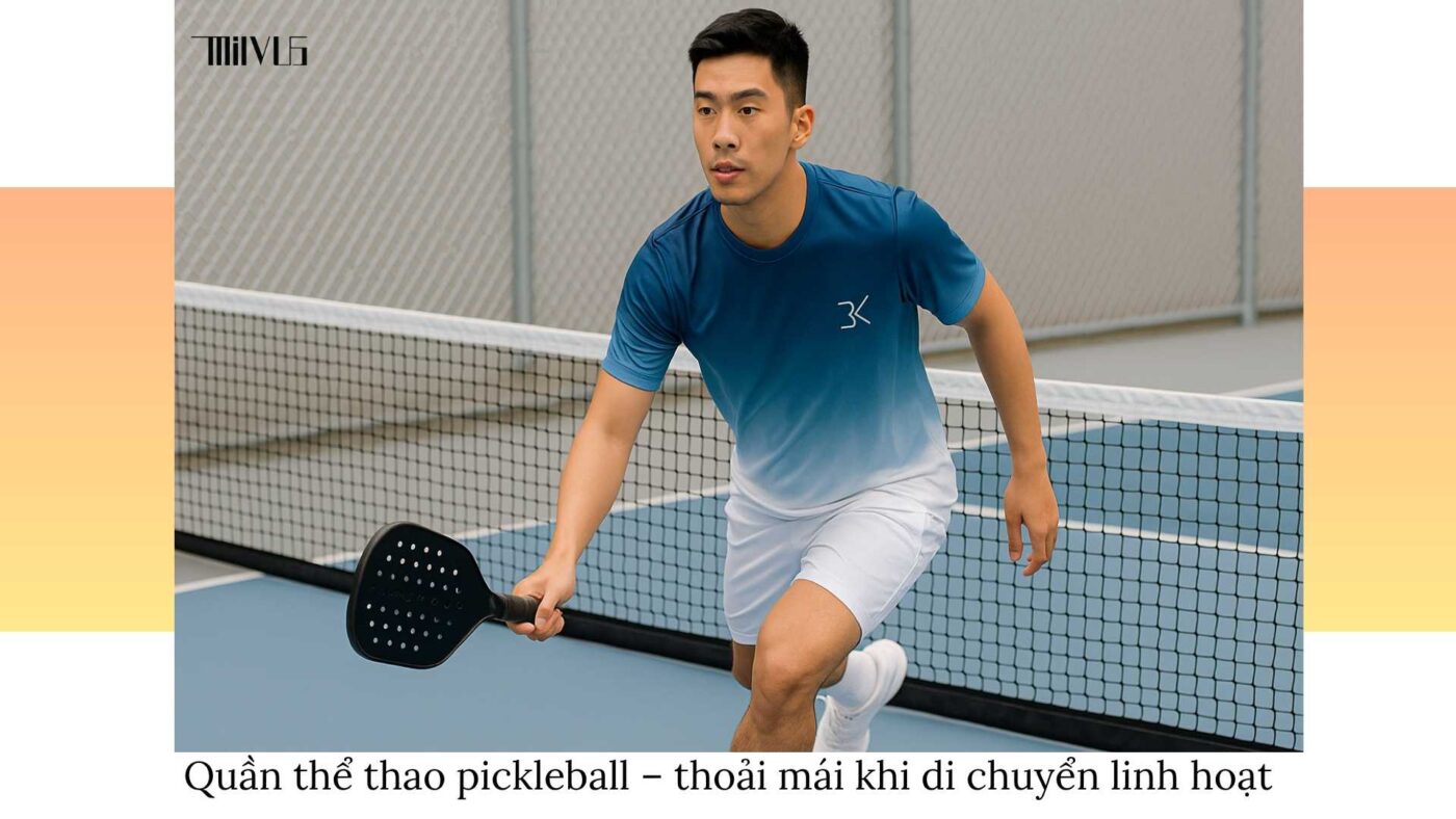 Quần áo pickleball cho bạn nam yêu phong cách khỏe khoắn