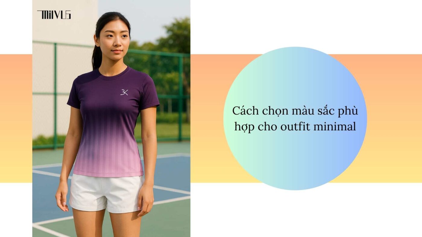 Outfit pickleball cho bạn trẻ thích style minimal