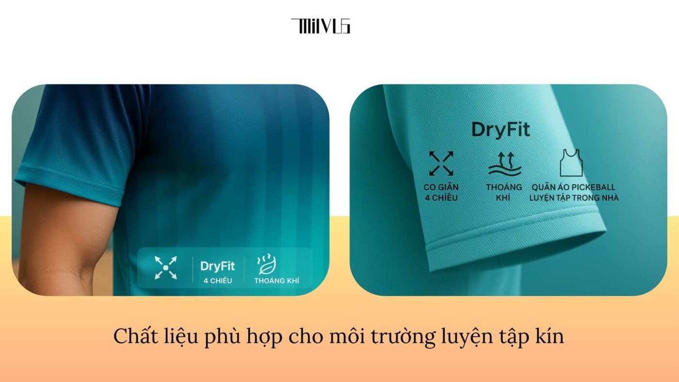 Quần áo pickleball cho người tập luyện trong nhà