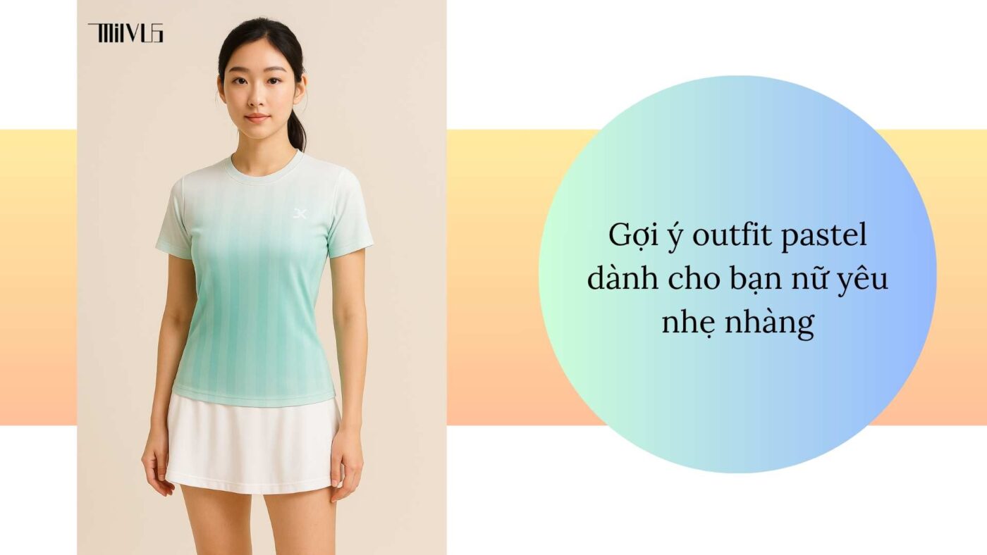 Outfit pickleball cho bạn nữ thích phối đồ trendy