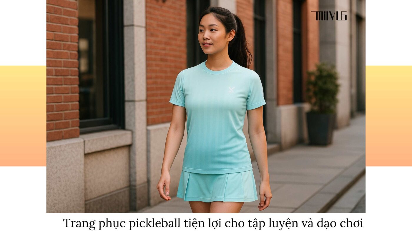 Quần áo pickleball cho mẹ trẻ muốn duy trì vóc dáng
