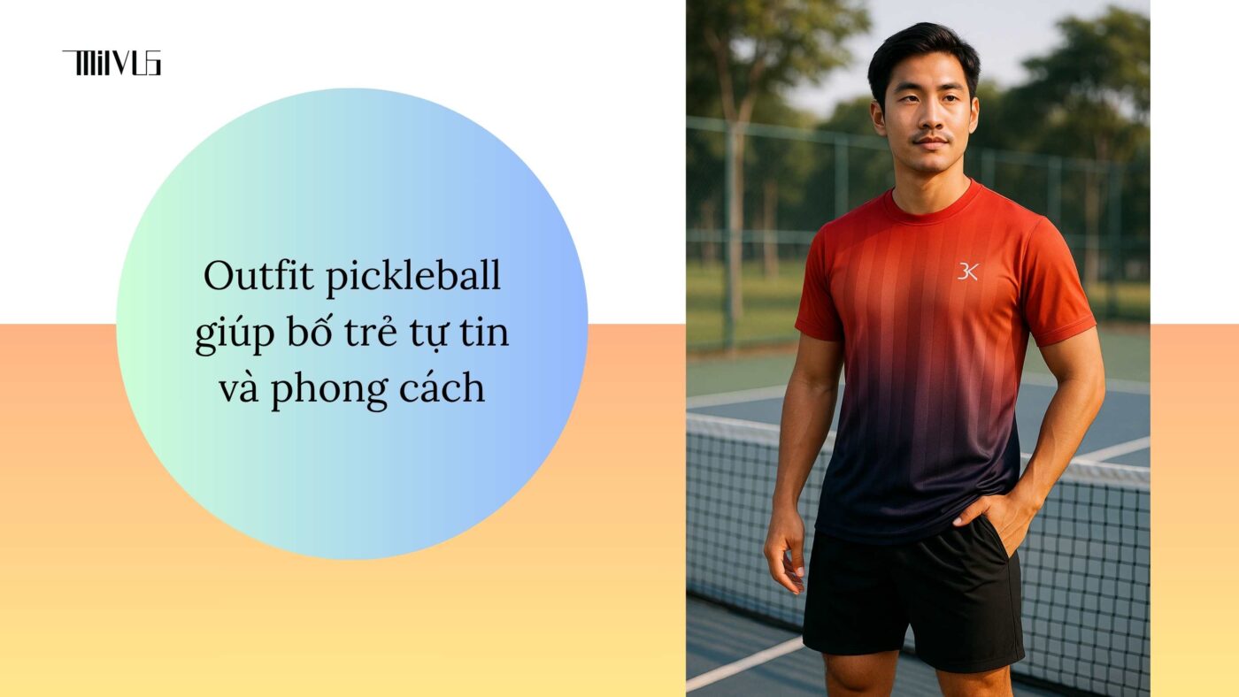 Outfit pickleball cho bố trẻ yêu thể thao cùng con