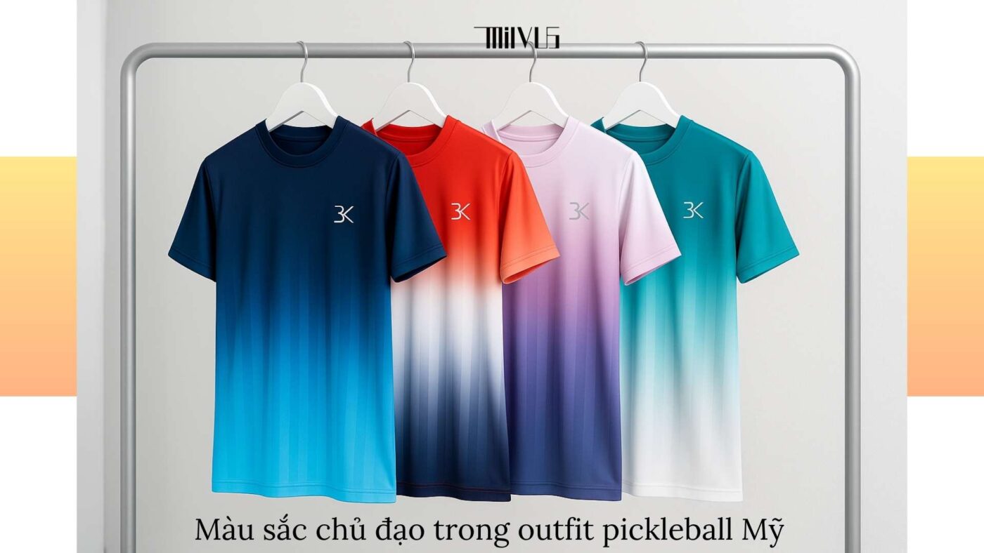 Outfit pickleball cho người thích phong cách thể thao Mỹ