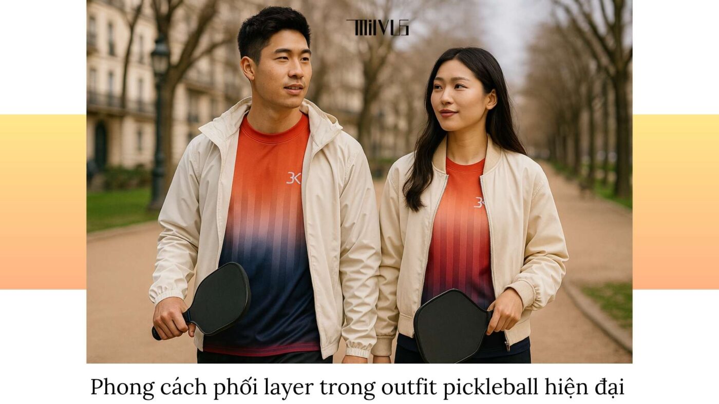 Quần áo pickleball cho giới trẻ yêu phong cách châu Âu
