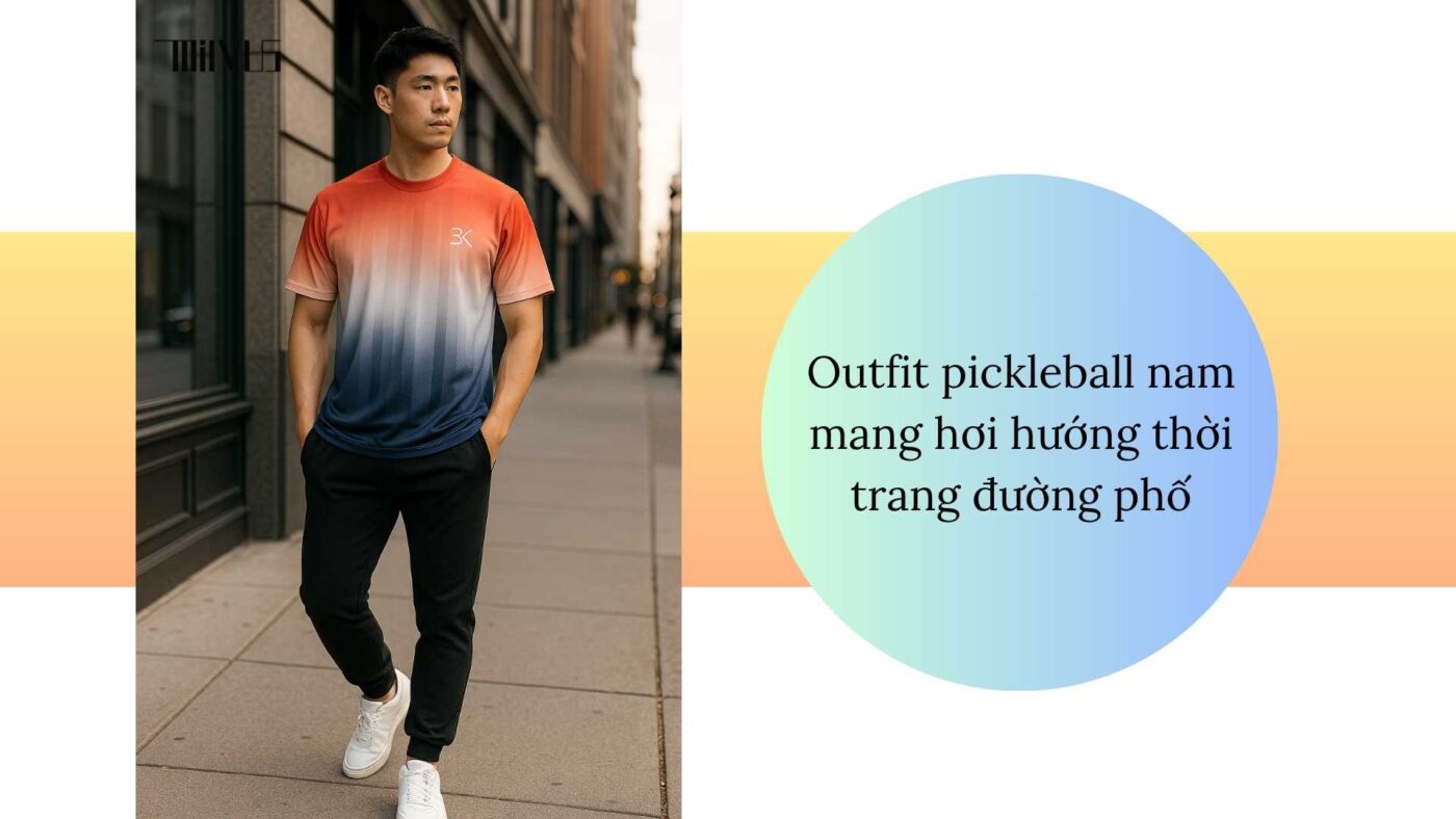 Quần áo pickleball cho bạn nam yêu phong cách khỏe khoắn