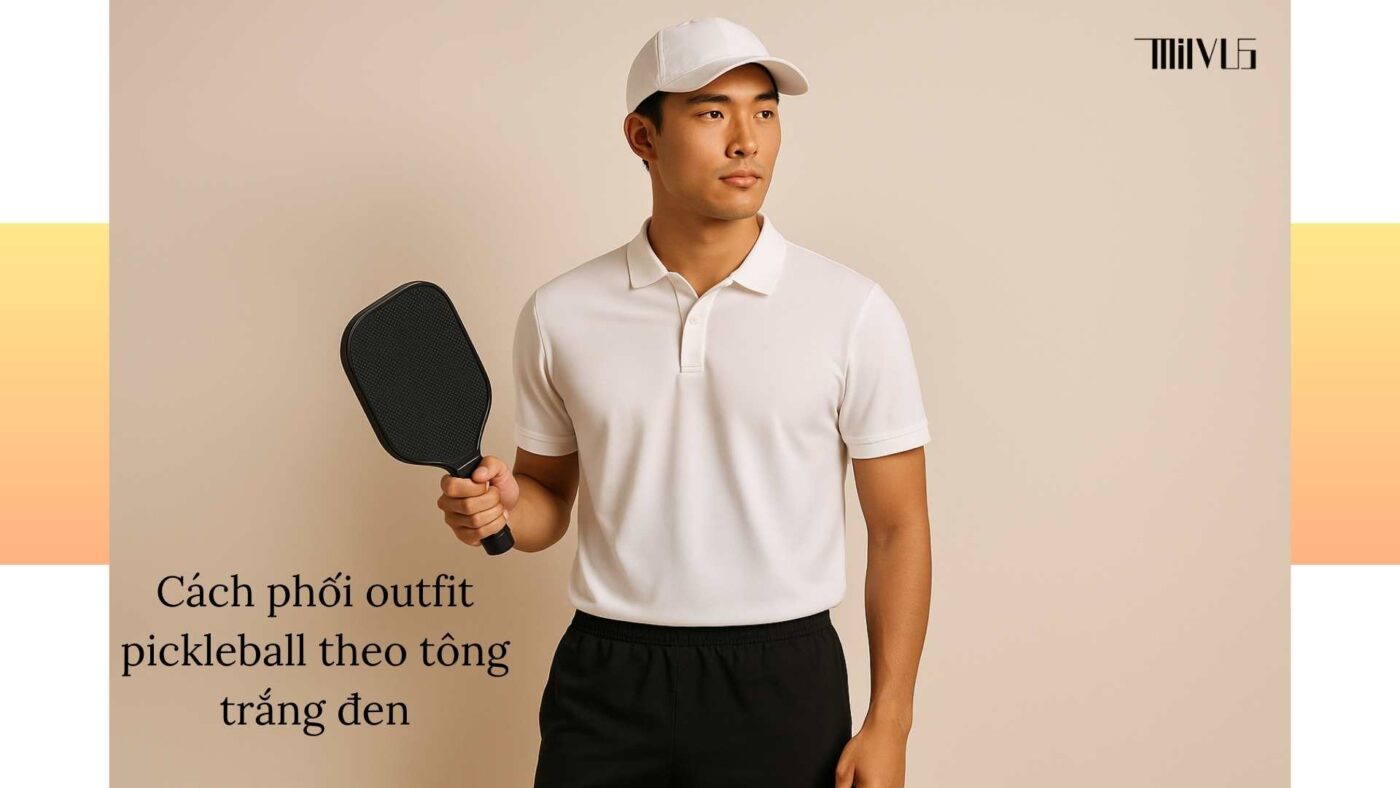 Outfit pickleball cho bạn trẻ thích style minimal