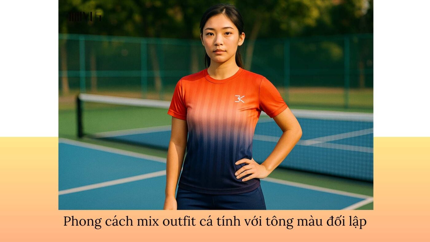 Outfit pickleball cho bạn nữ thích phối đồ trendy