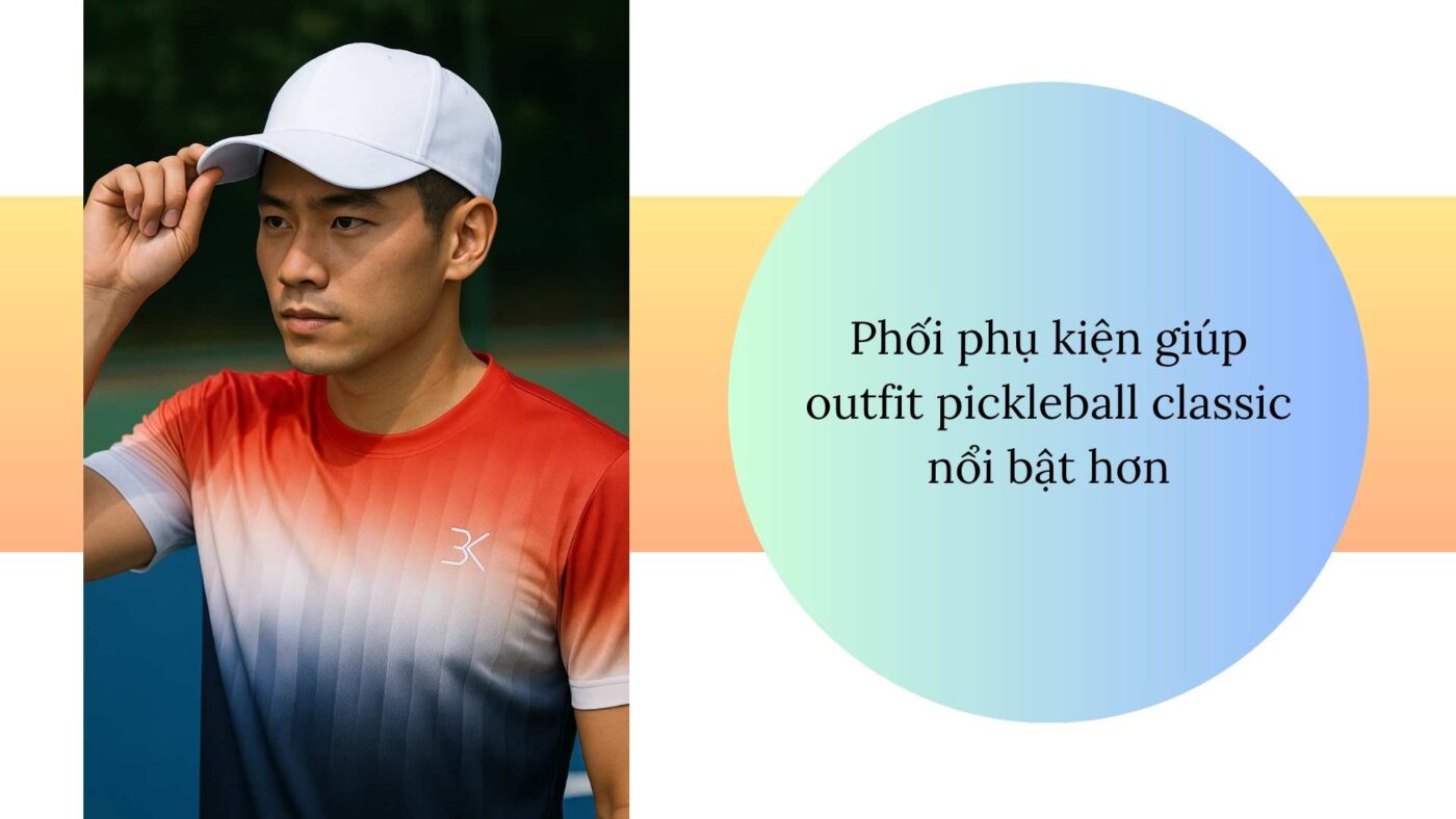 Quần áo pickleball cho bạn nam thích style classic