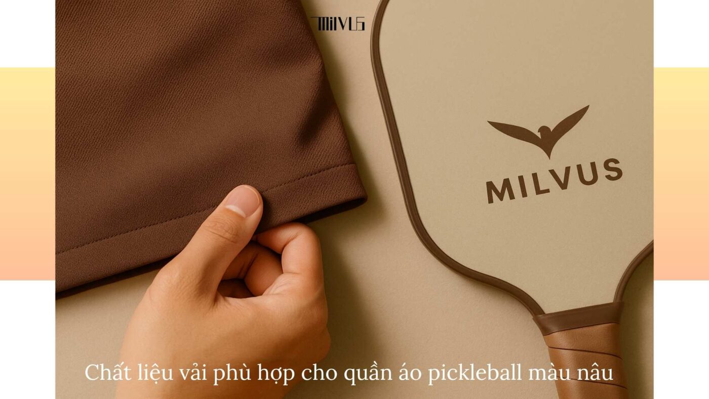 Quần áo pickleball màu nâu trầm sang trọng
