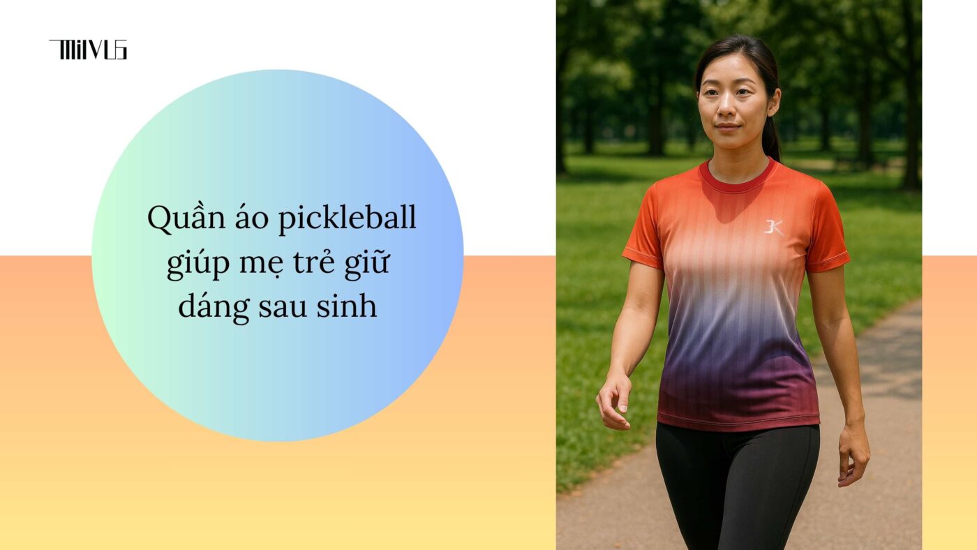 Quần áo pickleball cho mẹ trẻ muốn duy trì vóc dáng