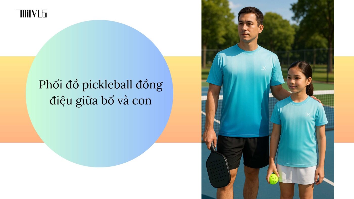Outfit pickleball cho bố trẻ yêu thể thao cùng con