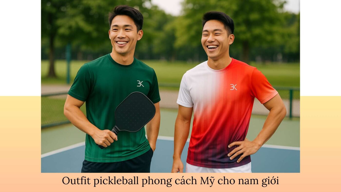 Outfit pickleball cho người thích phong cách thể thao Mỹ