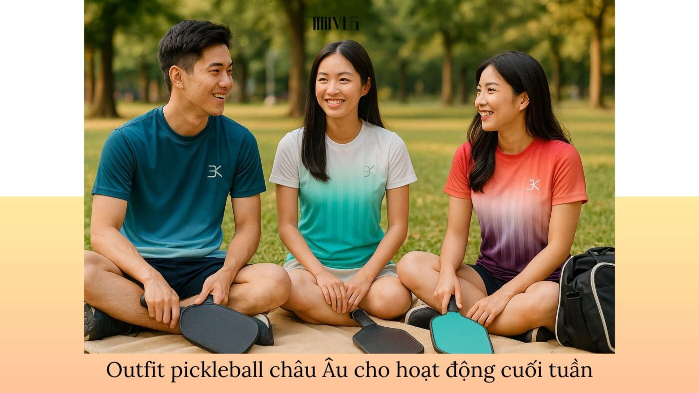 Quần áo pickleball cho giới trẻ yêu phong cách châu Âu