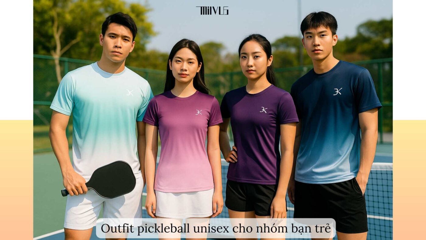 Outfit pickleball cho bạn trẻ thích style minimal