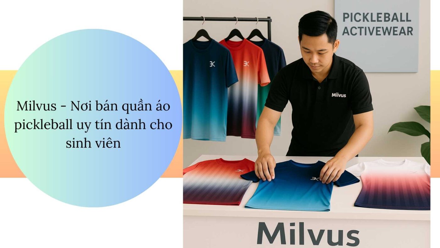 Quần áo pickleball cho sinh viên yêu màu sắc nổi bật