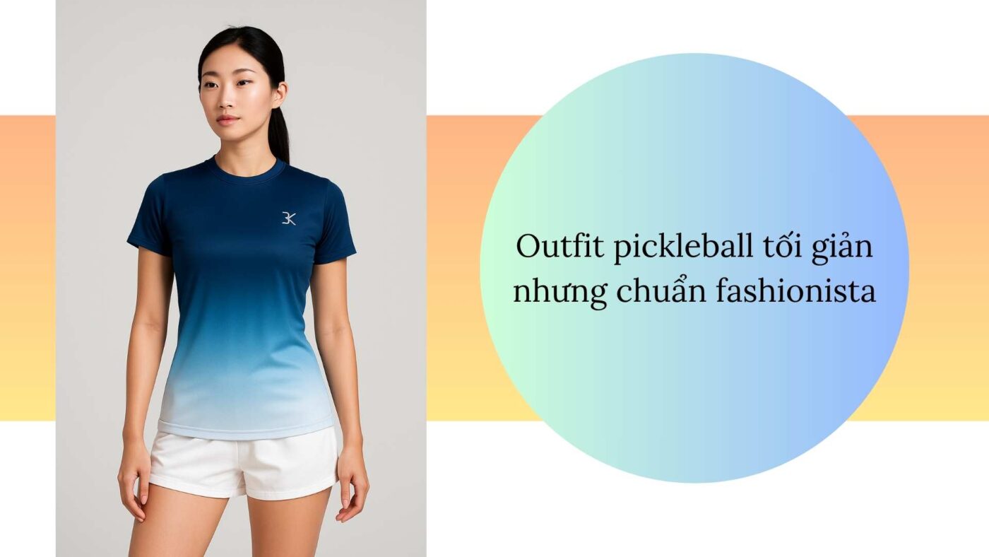 Outfit pickleball cho bạn nữ thích phối đồ trendy