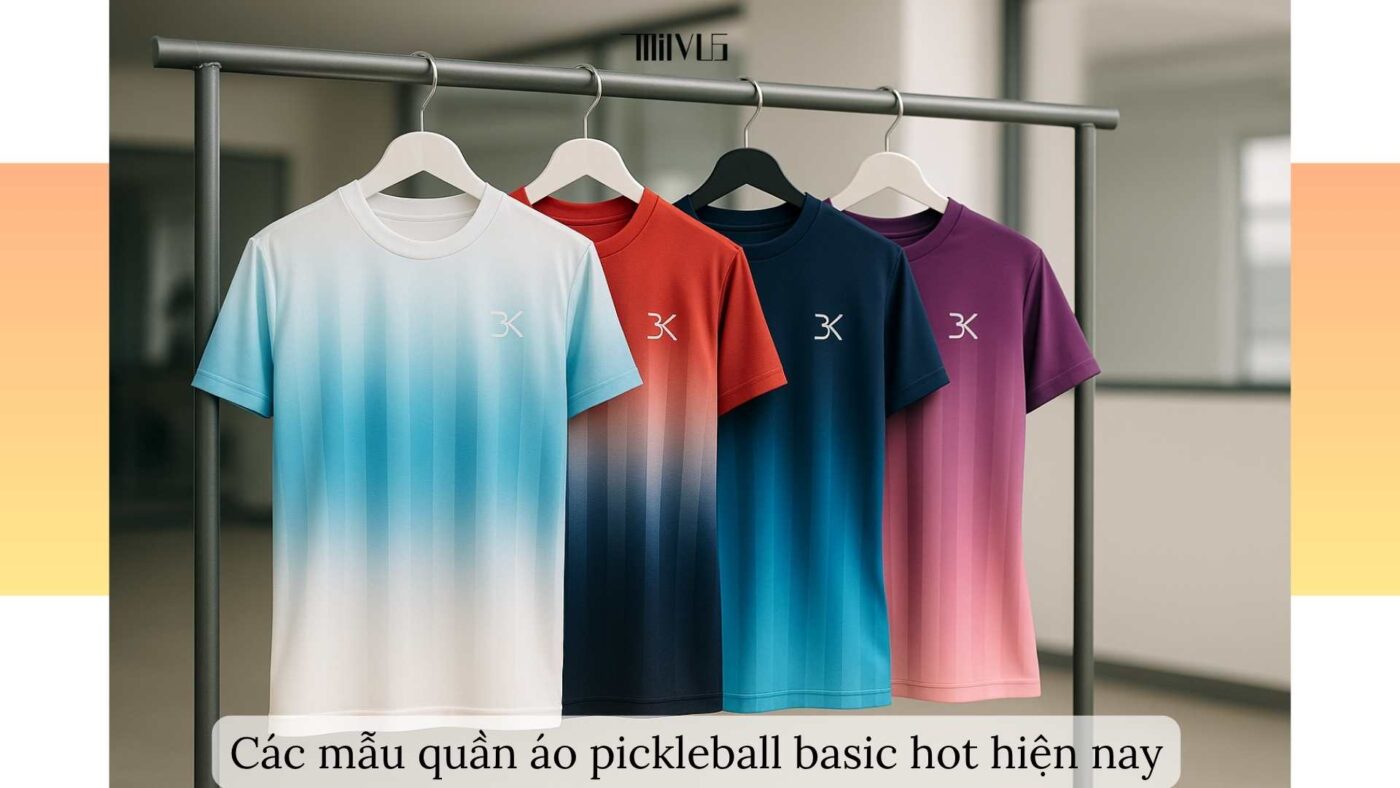 Quần áo pickleball cho thanh niên thích màu basic