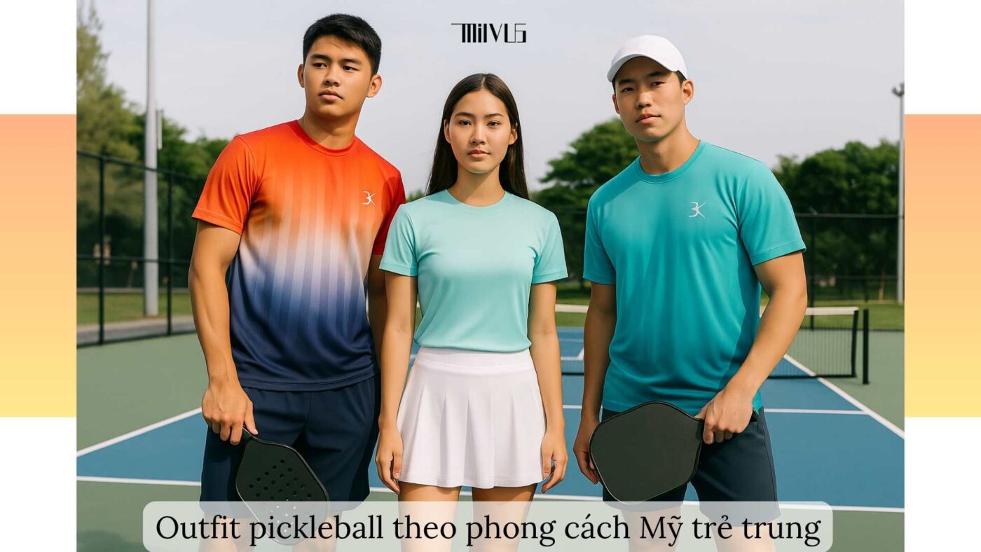 Outfit pickleball cho giới trẻ đam mê mix & match
