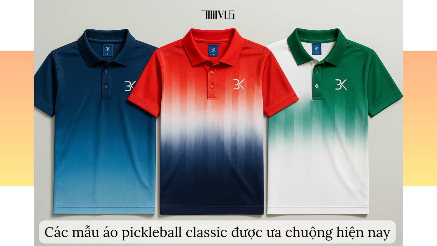 Quần áo pickleball cho bạn nam thích style classic
