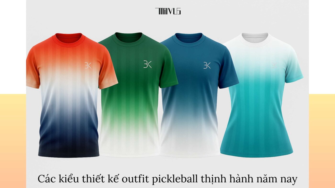 Outfit pickleball cho nhân viên công ty tham gia team building