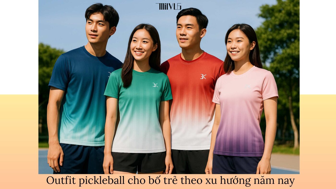 Outfit pickleball cho bố trẻ yêu thể thao cùng con